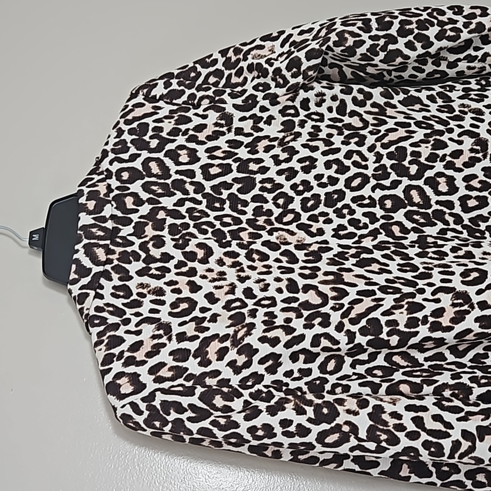 H&M Leopard Blazer Sz 8 - Picture 9 of 11